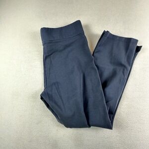 American Giant Pants Womens 8 Navy Blue NO BS Straight Leg Crop Stretch